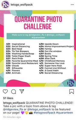Quarantine Photo challenge