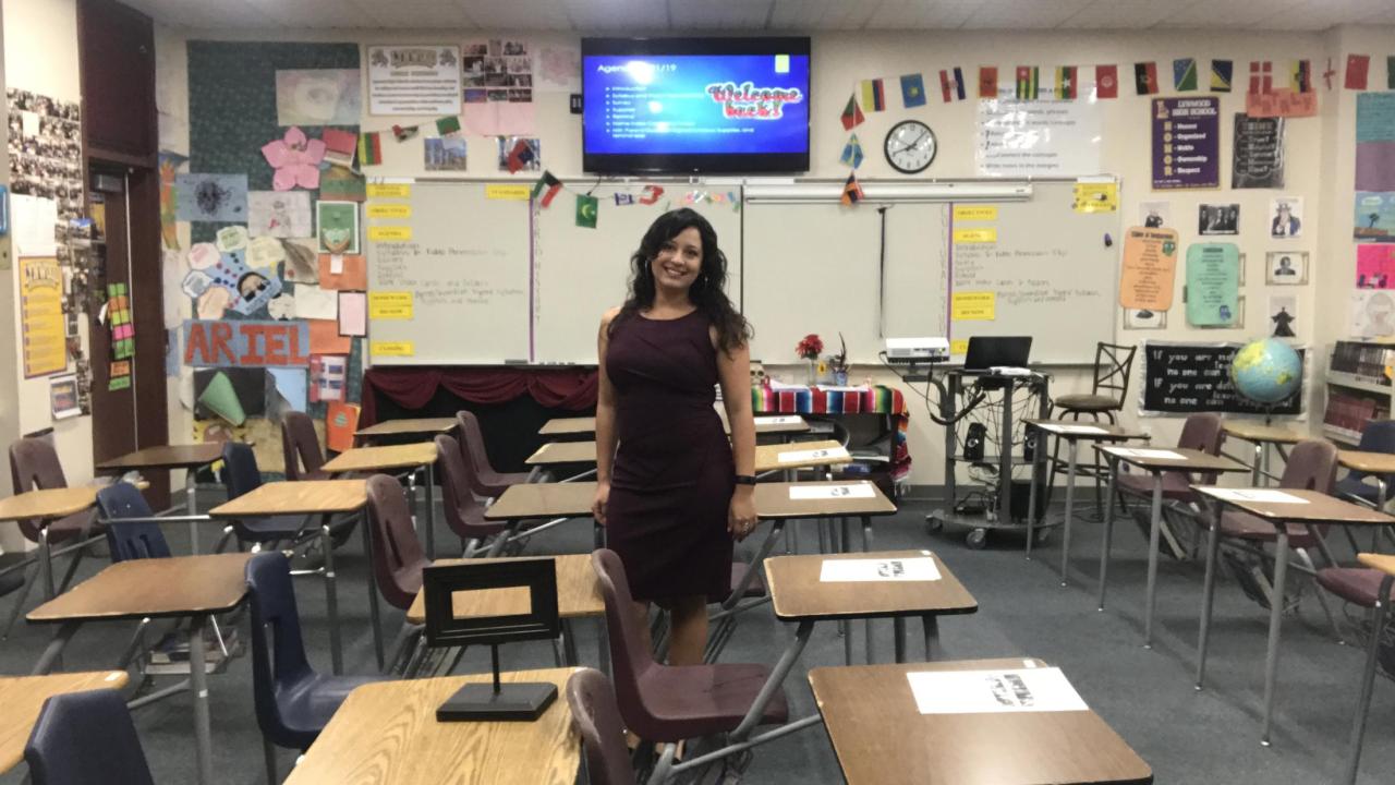 Ana Orozco in her classroom