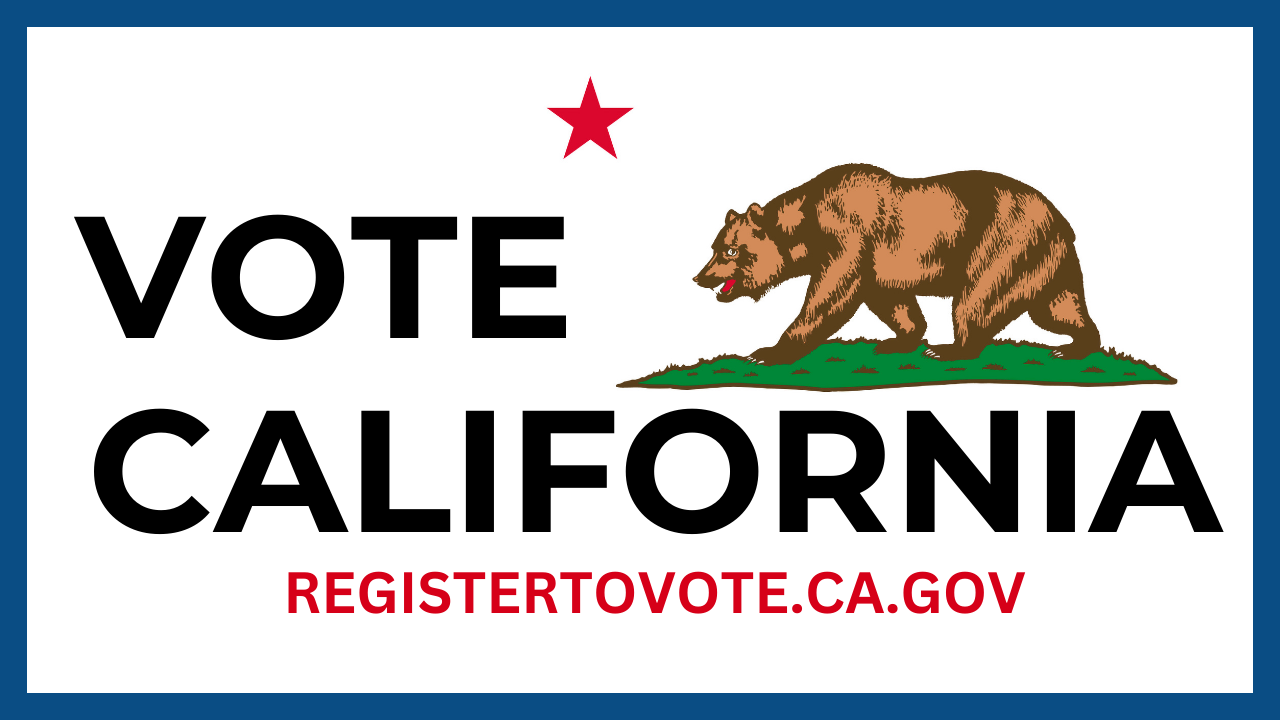 Brown California bear on green grass with a red star accompanied by the words 