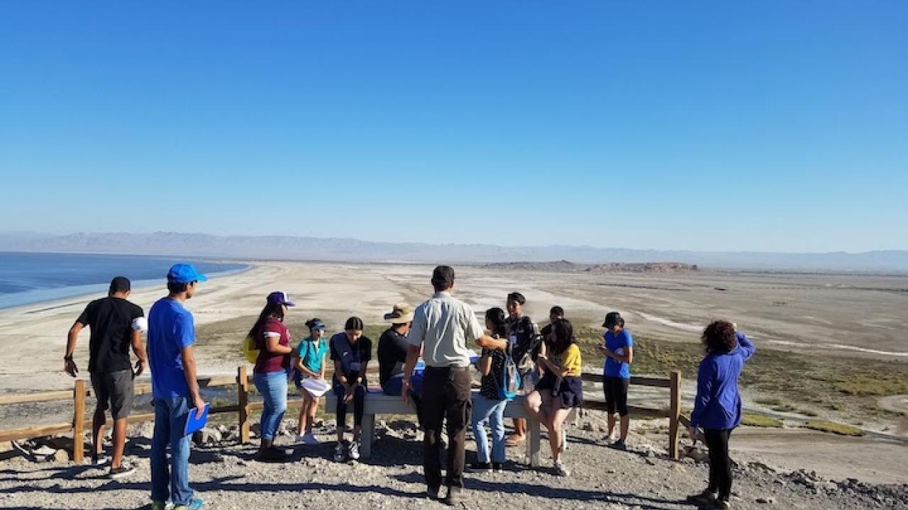 Students at the Salton Sea
