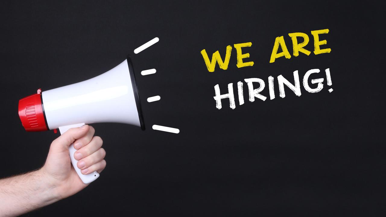 We are hiring