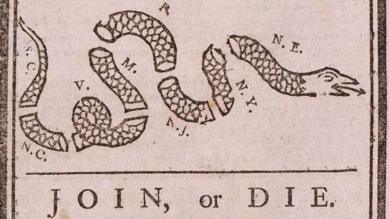 Join or Die political cartoon