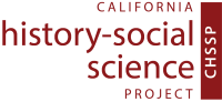 California History Social Science text in Red