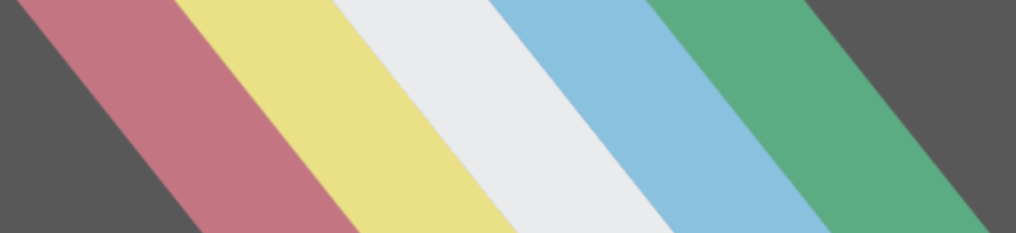 The disability pride flag, which features a black background and the colours red, yellow, white, blue and green in a diagonal line. 
